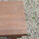 Brutalist bench of the 30s in solid mahogany