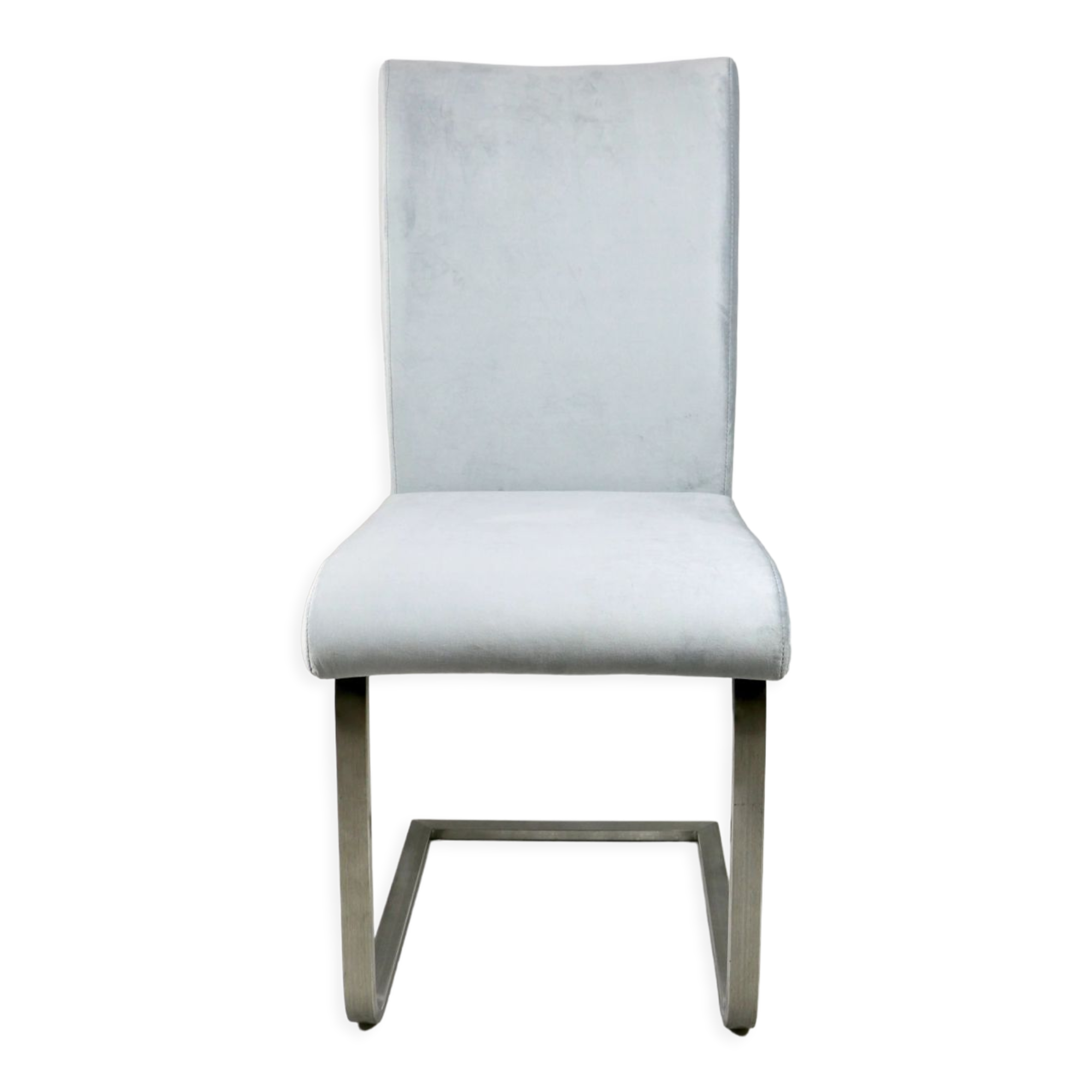 Grey Chairs on aluminium legs fully restored, Set of 4
