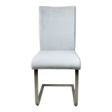 Grey Chairs on aluminium legs fully restored, Set of 4