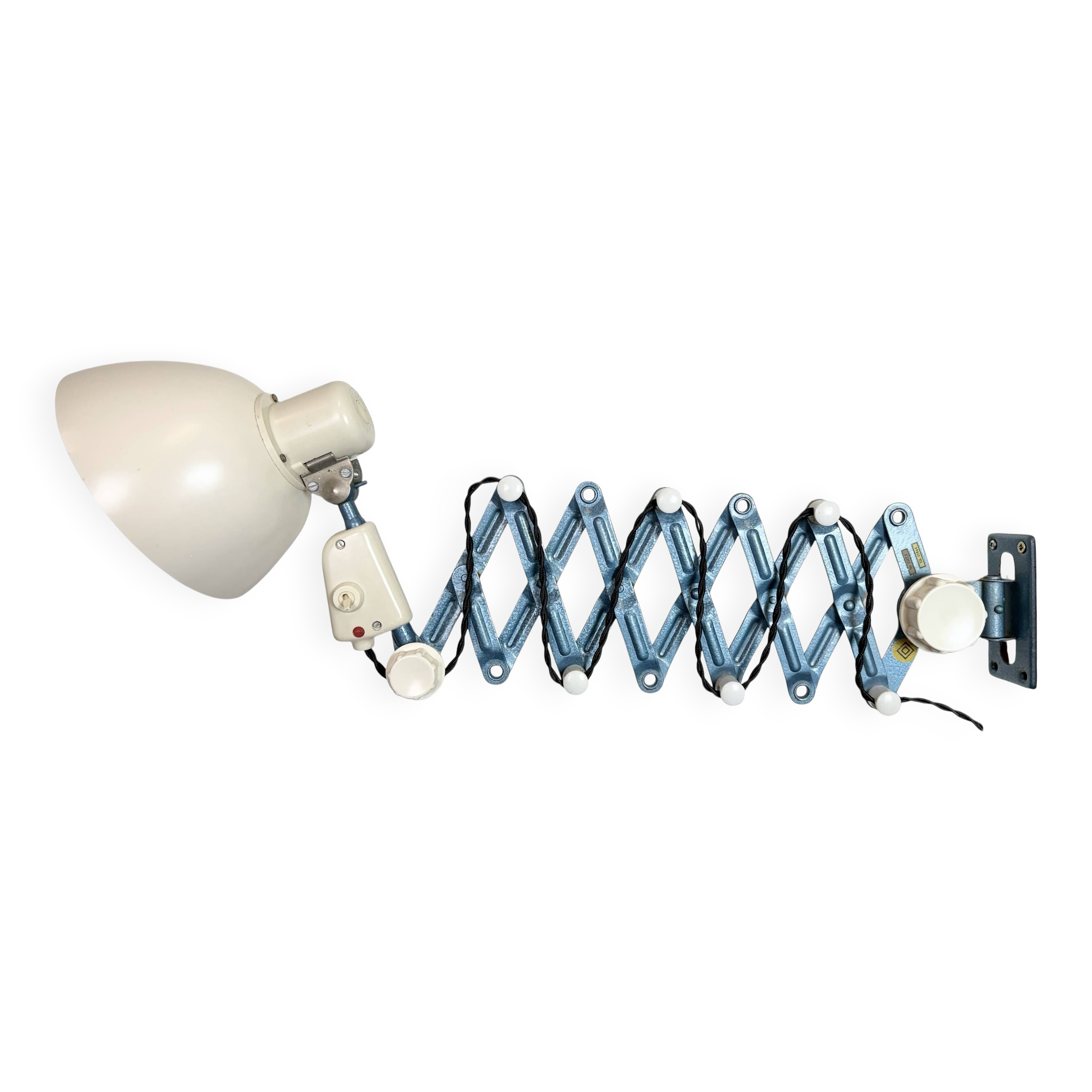 Industrial East German Scissor Lamp from Reif Dresden, 1950s