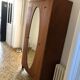 Wardrobe with beveled mirror