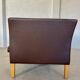 MID CENTURY VINTAGE DANISH MOGENS HANSEN 3 PERSON SOFA IN COCO BROWN LEATHE