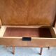 Vintage secretary in light oak veneer 1960