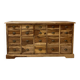 Converted workshop cabinet with 20 drawers