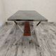 Table basse années 70 à décor de chevaux