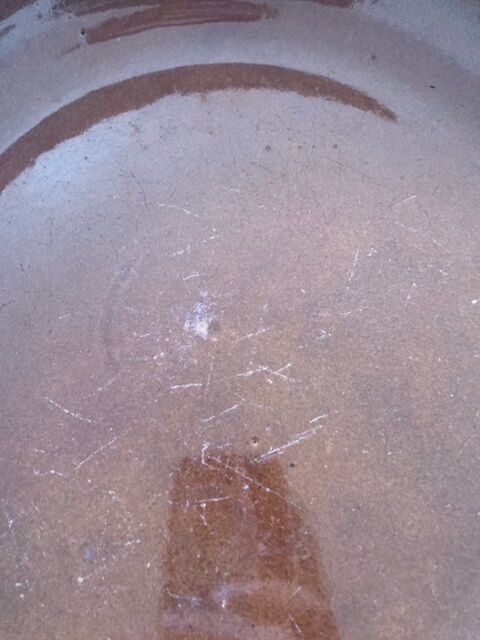 Dish in glazed earth Digoin