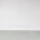 1970s Bent plexiglass coffee table from France