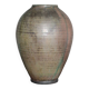 Vase en céramique émaillé vert signé AB