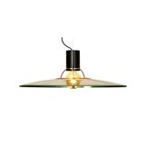 A glass pendant light, Italy 1970s