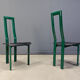 Italian Model Regia dining chairs by Antonello Mosca for Ycami, 1980s