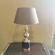 Vintage lamp 70 steel and leather