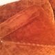 Canapé d'angle vintage modulable velour orange brûlé années 70