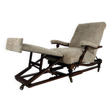 Fauteuil de bibliothèque inclinable anglais (vers 1860)