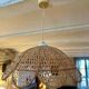 Relux Italy wicker flower pendant light