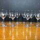 10 wine glasses decorated "stars"