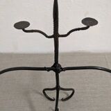 Wrought iron candlestick XIXth