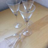 4 glasses Martini cocktail