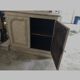 18th century sideboard in off-white painted wood