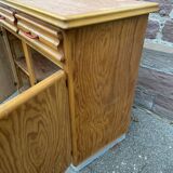 Buffet bas mado en pitchpin vintage 1950