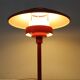 Rare lampe de bureau/table Lyskær rouge / design danois moderne / années 1970 / 1980 / postmoderne