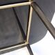 Table basse 1950 en verre noir