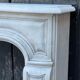 Louis XV style fireplace in Carrara marble around 1880