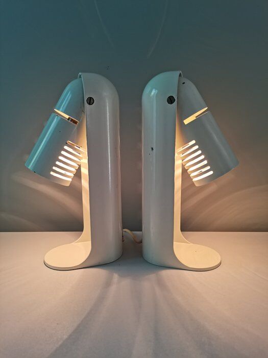 Pair of Italian lamps Flip Top by Richard Carruthers