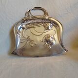 Silver metal shovel picks up crumbs WMF