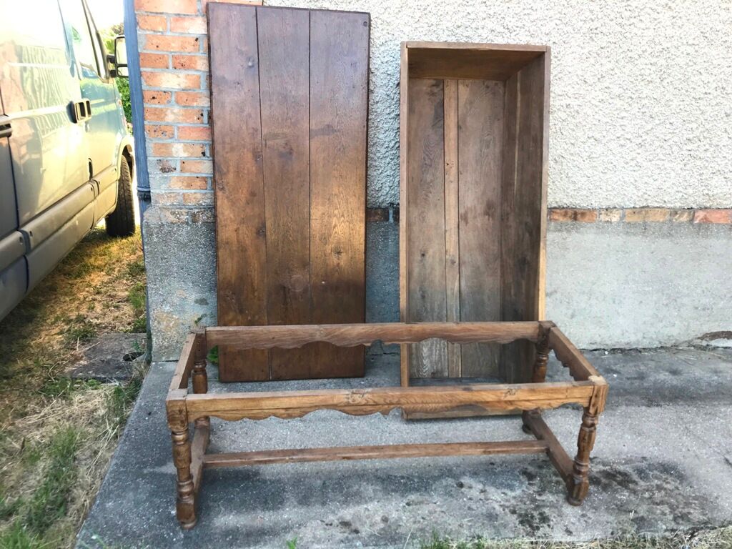 Old maie in solid oak