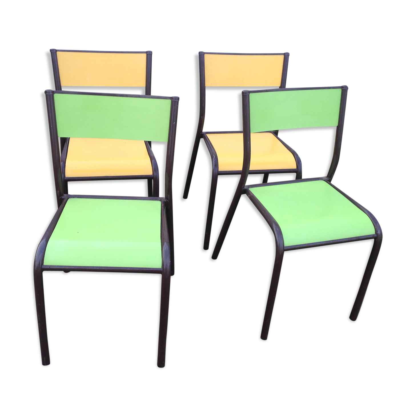 Color school chairs