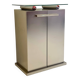 Postmodern aluminium bar cabinet by Belgochrom
