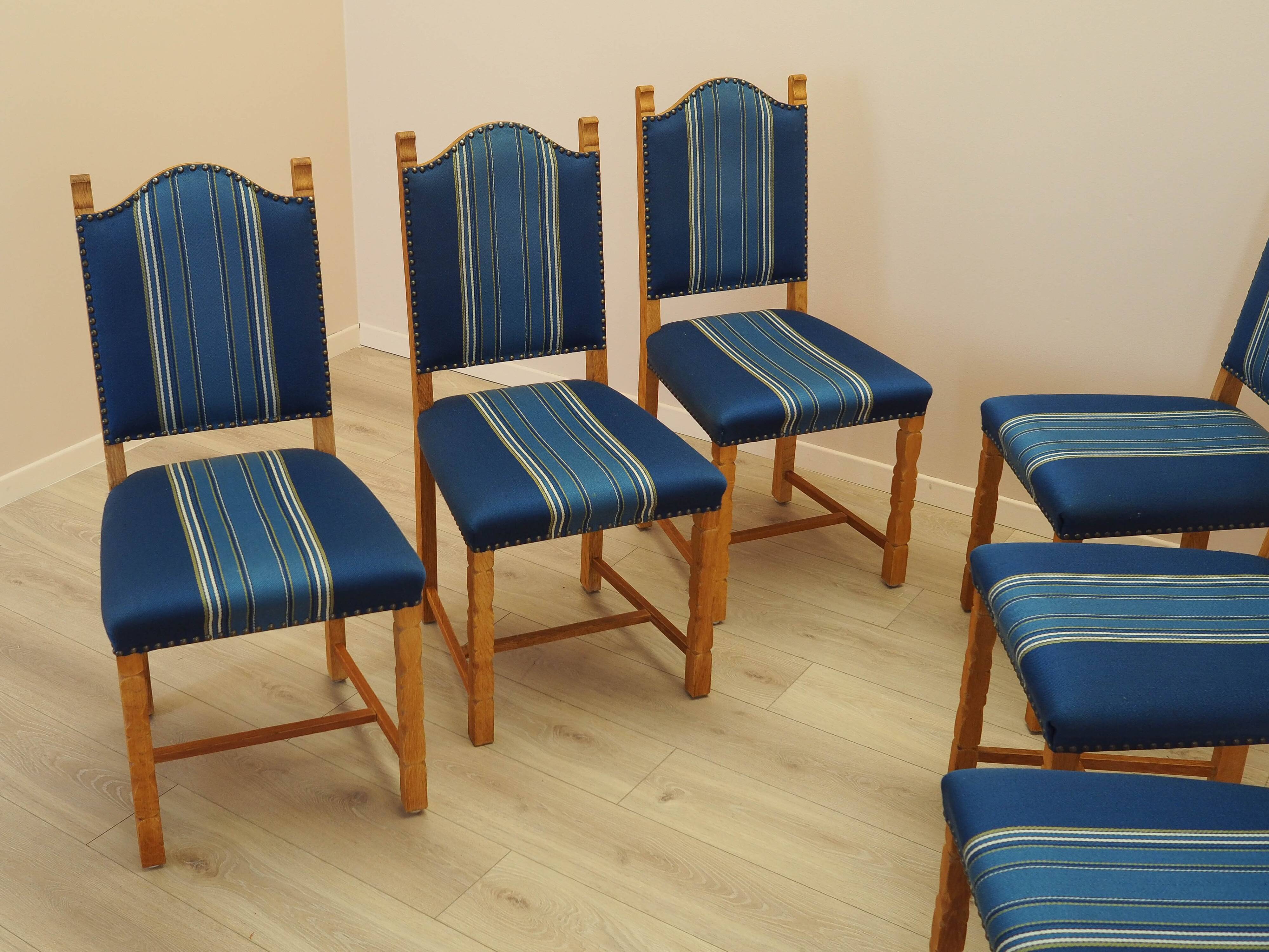 Set of six oak chairs, Danish design, 1960s, designer: Henning Kjærnulf