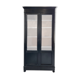 Napoleon 3 walnut window glass cabinet