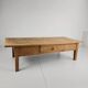 Antique 19th century French farmhouse oak coffee table
