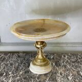 Coupe en onyx et bronze doré vers 1880