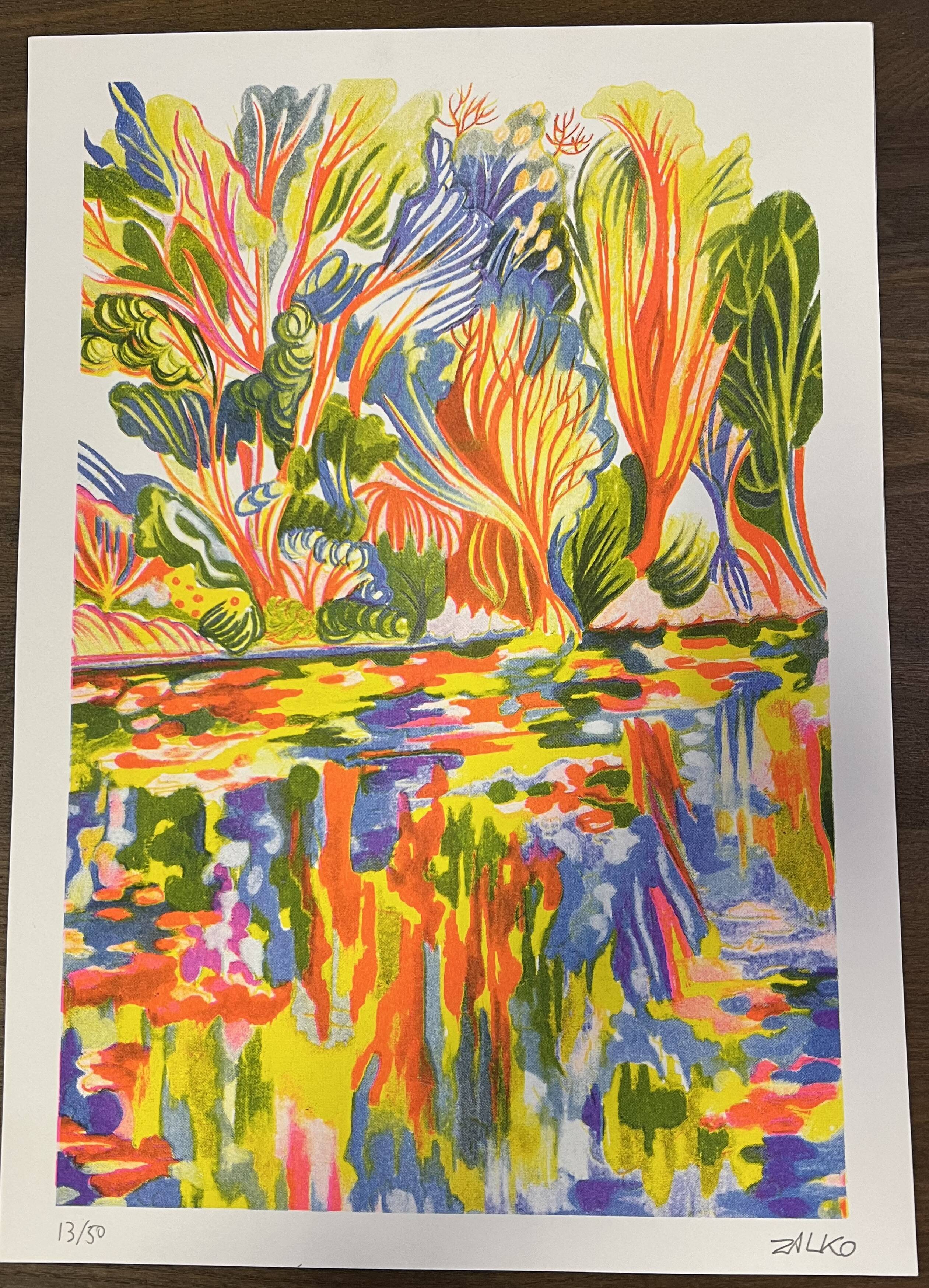 Illustration in risography Format A3