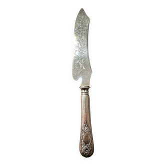 Silver Ice Cream Knife, Floral / Art-Nouveau Motifs