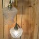2 vintage globe portable lamps