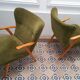 Paire de fauteuils WING Zig Zag cocktail vintage année 50 60