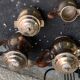 Coffee set in silver metal Orbrille hallmark