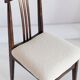 Beech chair with light boucle fabric, design by M. Zielinski, Europe, 1960s