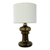 smoked glass lamp Holmegaard - Sweden 1980s