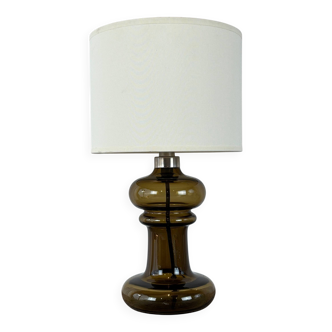 smoked glass lamp Holmegaard - Sweden 1980s