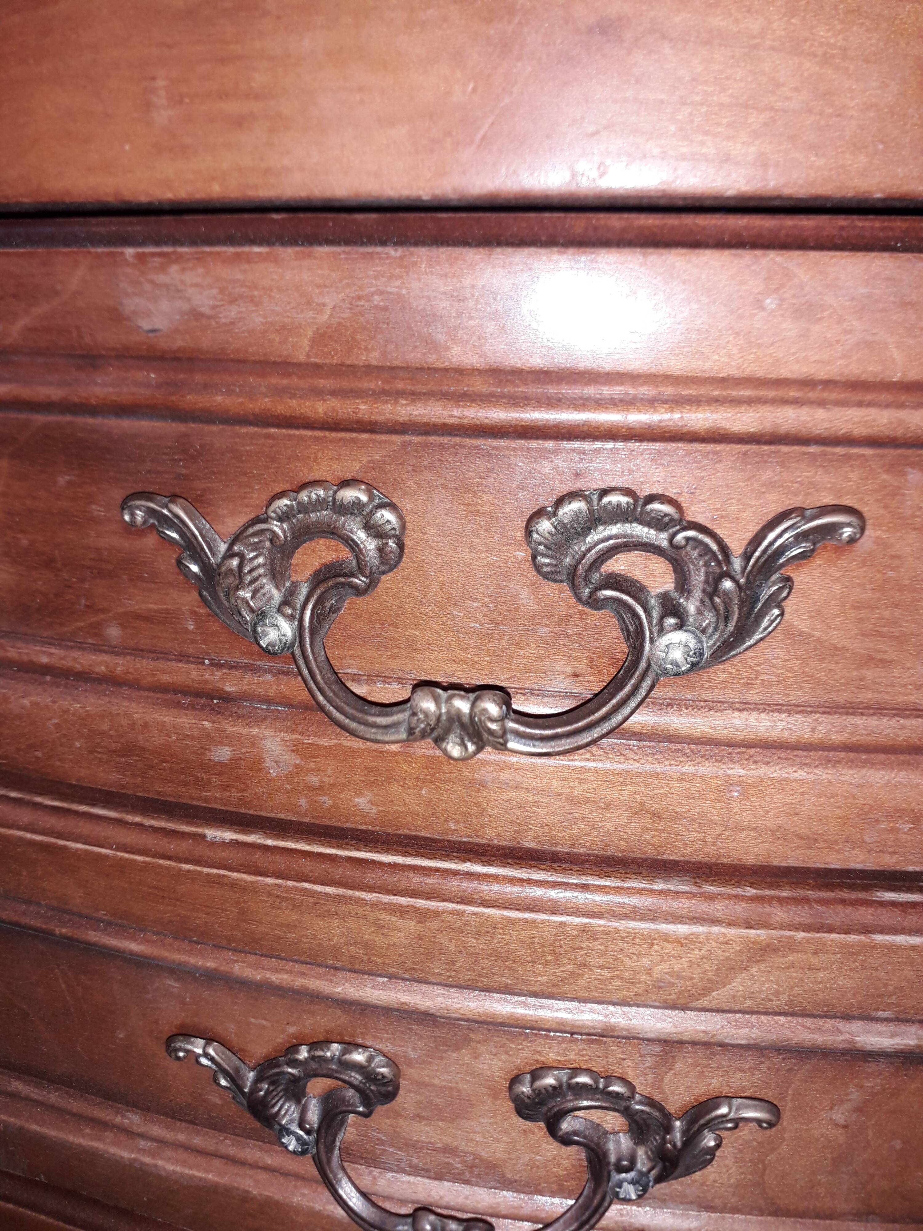 Louis XV-style bedside e n merisier