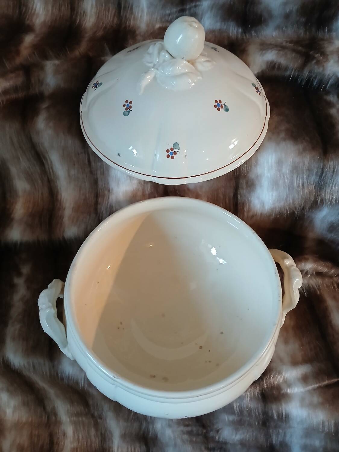 Soupière ancienne Digoin et Sarreguemines 