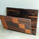 Unique art deco marquetry wall magazine rack / newspaper holder
