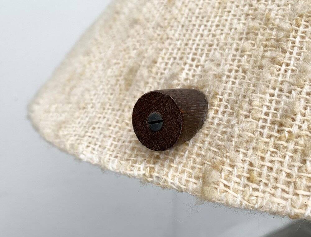 Wood and wool suspension from the mid-century, 1960s.