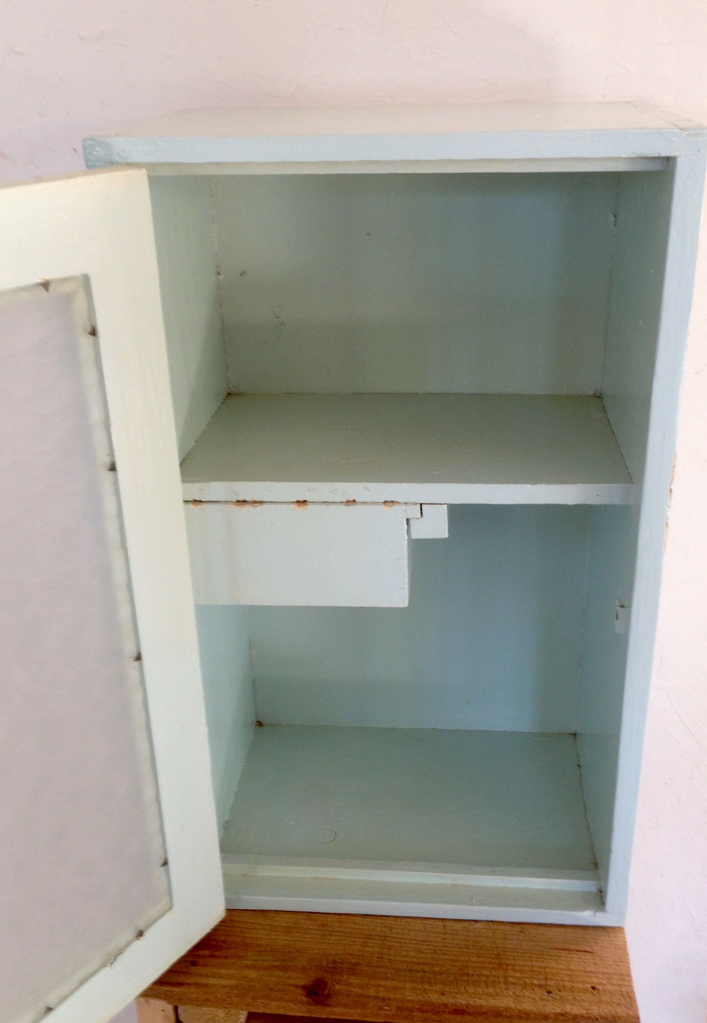 Medicine Cabinet glass wood of the 1950s