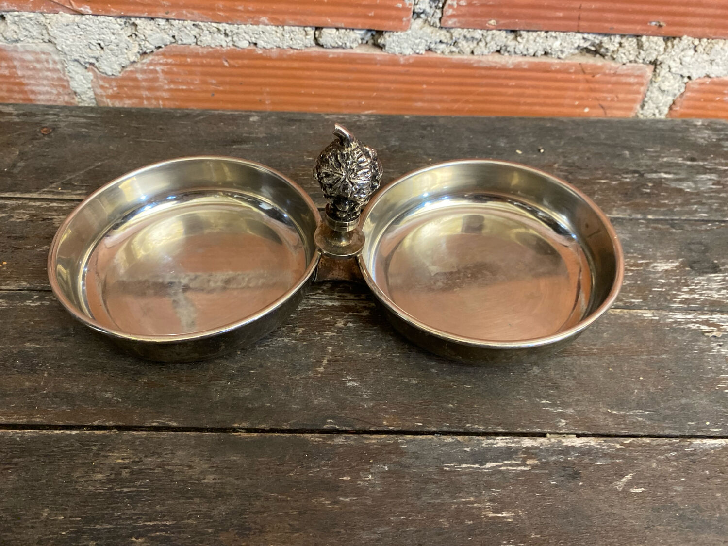 Vintage Double Silver-Plated Serving Dish Former Beggar