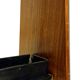 Italian umbrella door in teak and metal, 1960s